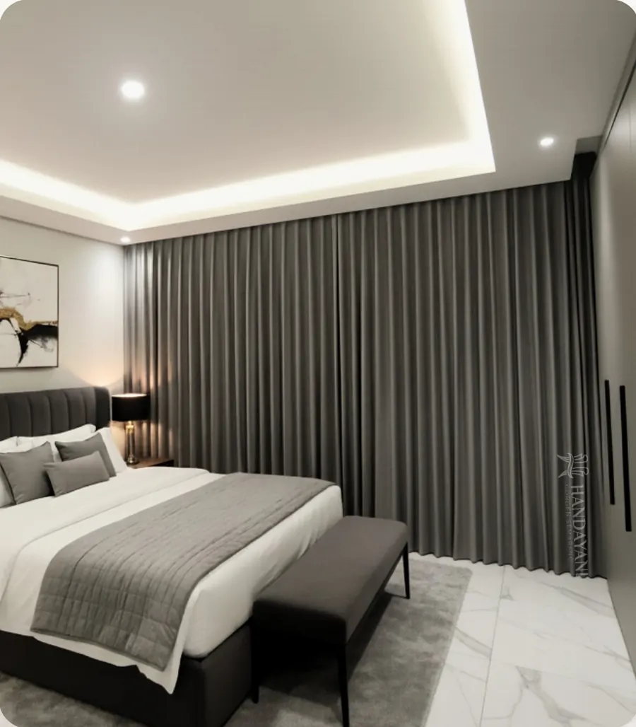 Gorden pada Hidden Ceiling — Ala hotel